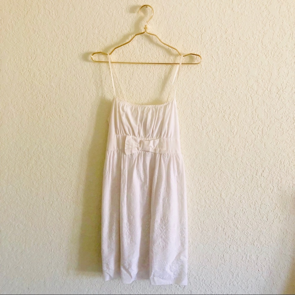 Francesca’s White Spaghetti Strap Sundress